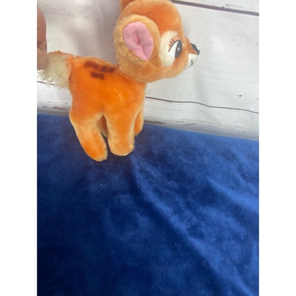 Vintage Disney Bambi Plush Toy Deer 1985 Polyester Stuffed Animal Collectible 7” - Picture 3 of 7